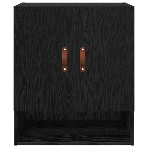vidaXL Wall Cabinet Black oak 60 x 31 x 70 cm Engineered wood