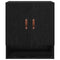 vidaXL Wall Cabinet Black oak 60 x 31 x 70 cm Engineered wood