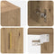 vidaXL Wall Cabinet Artisan oak 60 x 31 x 70 cm Engineered wood