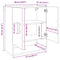vidaXL Wall Cabinet Artisan oak 60 x 31 x 70 cm Engineered wood
