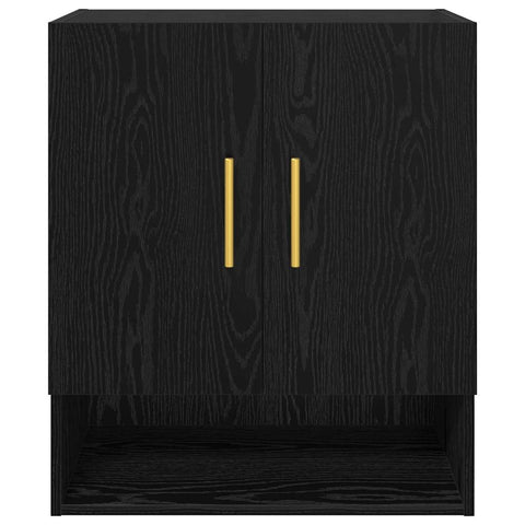 vidaXL Wall Cabinet Black oak 60 x 31 x 70 cm Engineered wood
