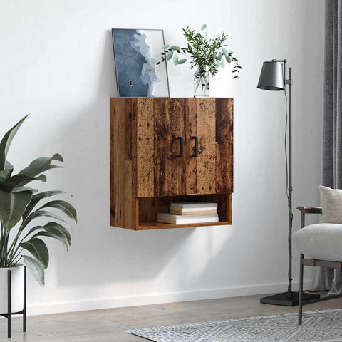 vidaXL Wall Cabinet Old wood 60 x 31 x 70 cm Engineered wood