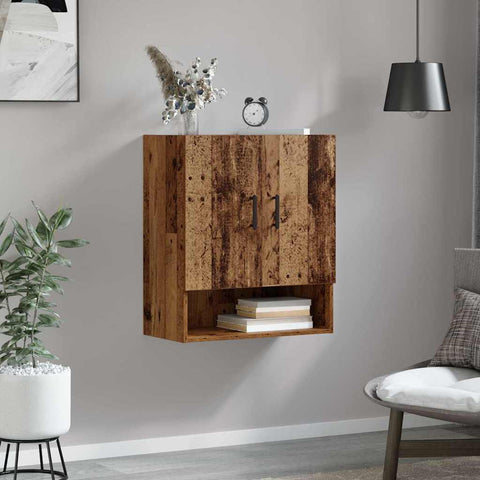 vidaXL Wall Cabinet Old wood 60 x 31 x 70 cm Engineered wood