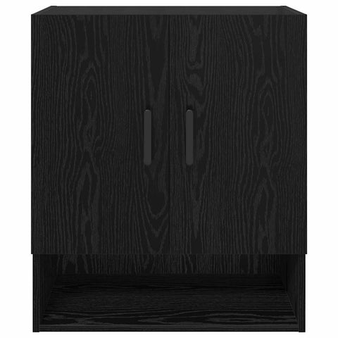 vidaXL Wall Cabinet Black oak 60 x 31 x 70 cm Engineered wood