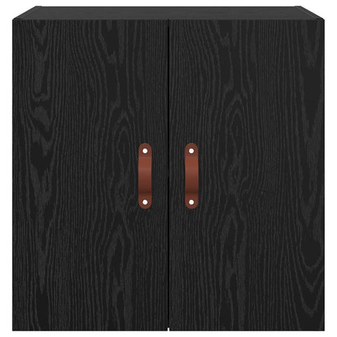 vidaXL Wall Cabinet Black oak 60 x 31 x 60 cm Engineered wood