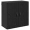 vidaXL Wall Cabinet Black oak 60 x 31 x 60 cm Engineered wood