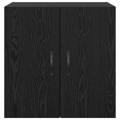 vidaXL Wall Cabinet Black oak 60 x 31 x 60 cm Engineered wood