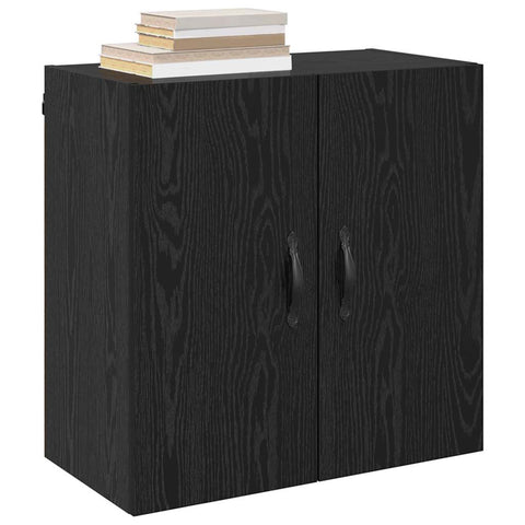 vidaXL Wall Cabinet Black oak 60 x 31 x 60 cm Engineered wood
