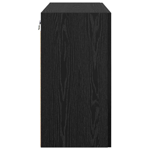 vidaXL Wall Cabinet Black oak 60 x 31 x 60 cm Engineered wood