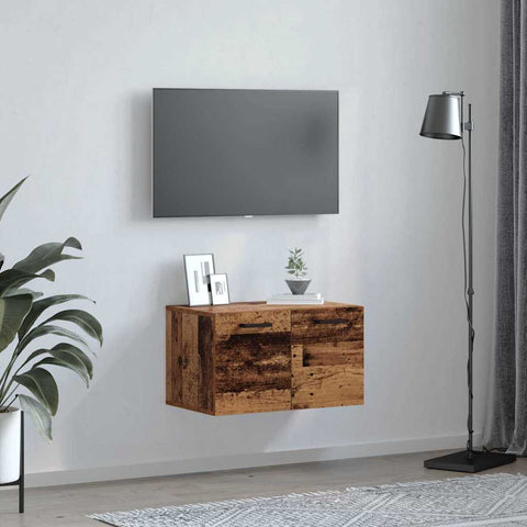 vidaXL Wall Cabinet Old wood 60 x 36.5 x 35 cm Engineered wood