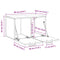 vidaXL Wall Cabinet Old wood 60 x 36.5 x 35 cm Engineered wood
