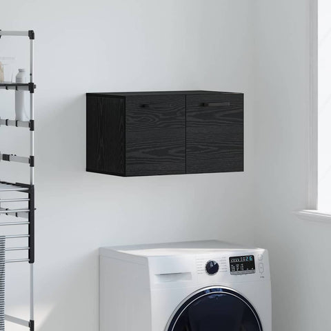 vidaXL Wall Cabinet Black oak 60 x 36.5 x 35 cm Engineered wood