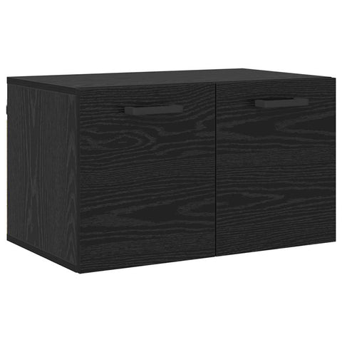 vidaXL Wall Cabinet Black oak 60 x 36.5 x 35 cm Engineered wood