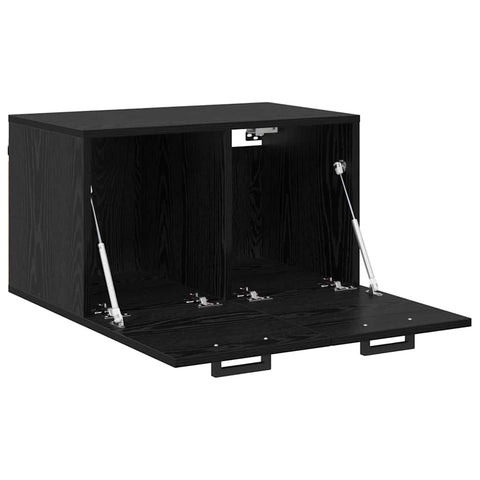 vidaXL Wall Cabinet Black oak 60 x 36.5 x 35 cm Engineered wood