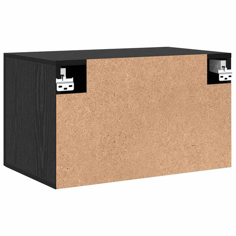 vidaXL Wall Cabinet Black oak 60 x 36.5 x 35 cm Engineered wood