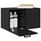 vidaXL Wall Cabinet Black oak 60 x 36.5 x 35 cm Engineered wood