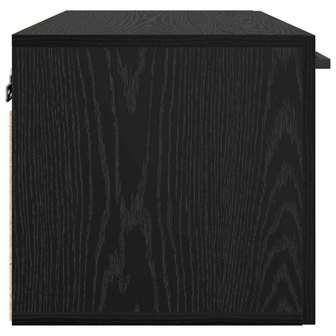 vidaXL Wall Cabinet Black oak 60 x 36.5 x 35 cm Engineered wood