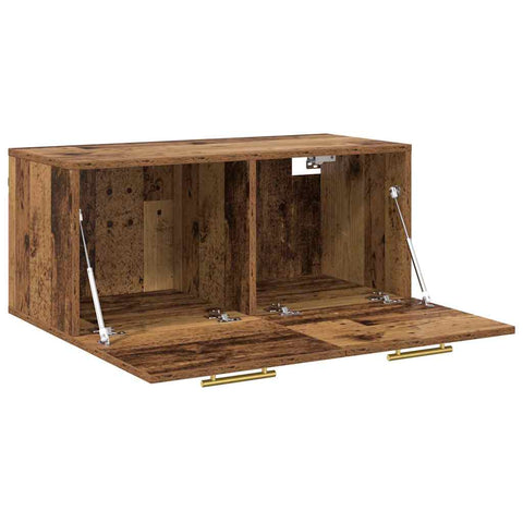 vidaXL Wall Cabinet Old wood 80 x 36.5 x 35 cm Engineered wood
