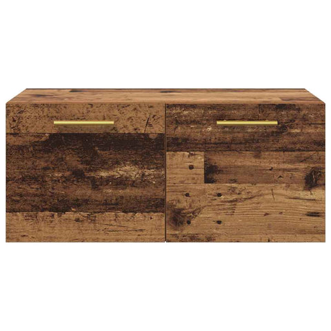 vidaXL Wall Cabinet Old wood 80 x 36.5 x 35 cm Engineered wood