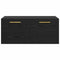 vidaXL Wall Cabinet Black oak 80 x 36.5 x 35 cm Engineered wood