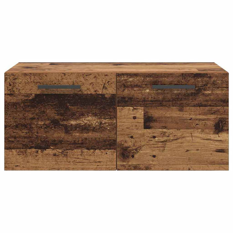 vidaXL Wall Cabinet Old wood 80 x 36.5 x 35 cm Engineered wood