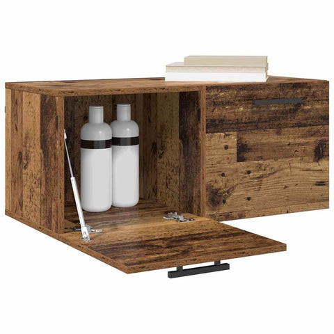 vidaXL Wall Cabinet Old wood 80 x 36.5 x 35 cm Engineered wood