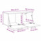 vidaXL Wall Cabinet Old wood 80 x 36.5 x 35 cm Engineered wood