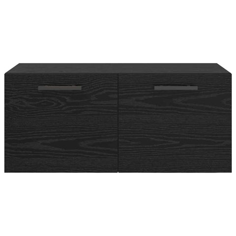 vidaXL Wall Cabinet Black oak 80 x 36.5 x 35 cm Engineered wood