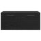 vidaXL Wall Cabinet Black oak 80 x 36.5 x 35 cm Engineered wood