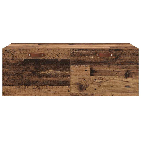 vidaXL Wall Cabinet Old wood 100 x 36.5 x 35 cm Engineered wood