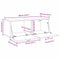 vidaXL Wall Cabinet Artisan oak 100 x 36.5 x 35 cm Engineered wood