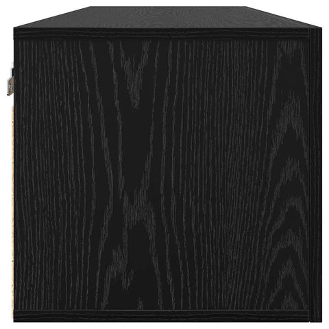 vidaXL Wall Cabinet Black oak 100 x 36.5 x 35 cm Engineered wood