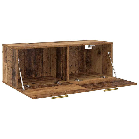 vidaXL Wall Cabinet Old wood 100 x 36.5 x 35 cm Engineered wood