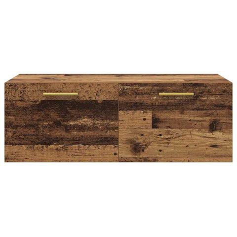 vidaXL Wall Cabinet Old wood 100 x 36.5 x 35 cm Engineered wood