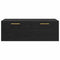 vidaXL Wall Cabinet Black oak 100 x 36.5 x 35 cm Engineered wood