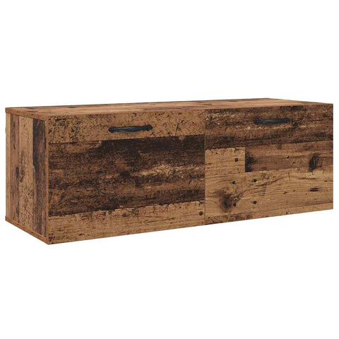 vidaXL Wall Cabinet Old wood 100 x 36.5 x 35 cm Engineered wood