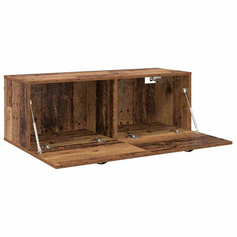 vidaXL Wall Cabinet Old wood 100 x 36.5 x 35 cm Engineered wood