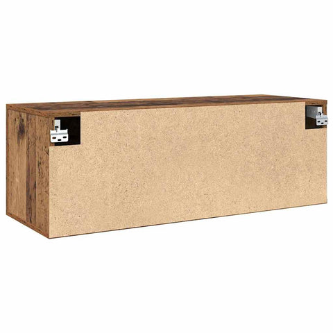 vidaXL Wall Cabinet Old wood 100 x 36.5 x 35 cm Engineered wood