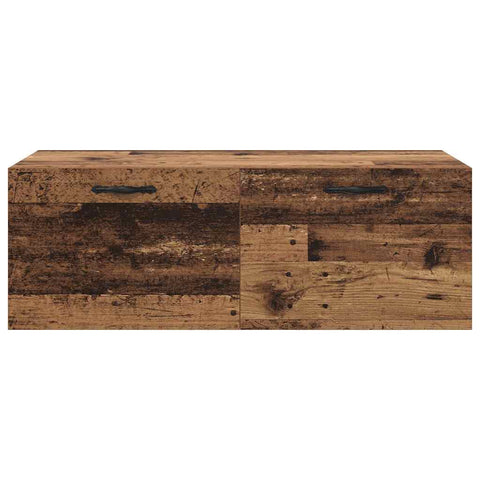 vidaXL Wall Cabinet Old wood 100 x 36.5 x 35 cm Engineered wood