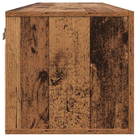 vidaXL Wall Cabinet Old wood 100 x 36.5 x 35 cm Engineered wood