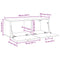 vidaXL Wall Cabinet Old wood 100 x 36.5 x 35 cm Engineered wood