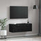 vidaXL Wall Cabinet Black oak 100 x 36.5 x 35 cm Engineered wood