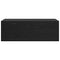 vidaXL Wall Cabinet Black oak 100 x 36.5 x 35 cm Engineered wood
