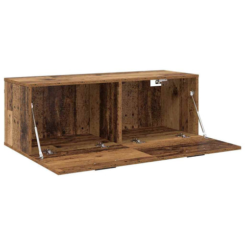 vidaXL Wall Cabinet Old wood 100 x 36.5 x 35 cm Engineered wood