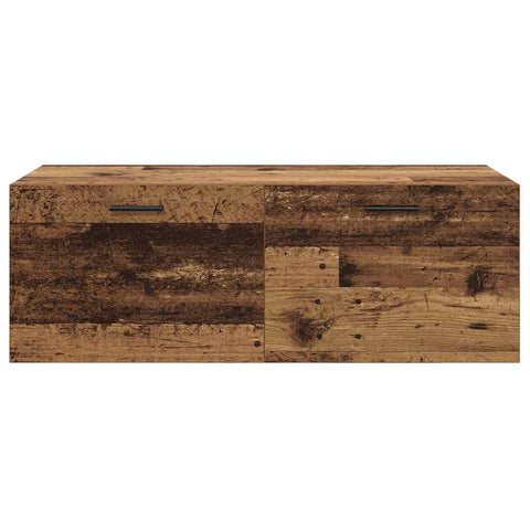 vidaXL Wall Cabinet Old wood 100 x 36.5 x 35 cm Engineered wood