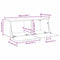 vidaXL Wall Cabinet Artisan oak 100 x 36.5 x 35 cm Engineered wood