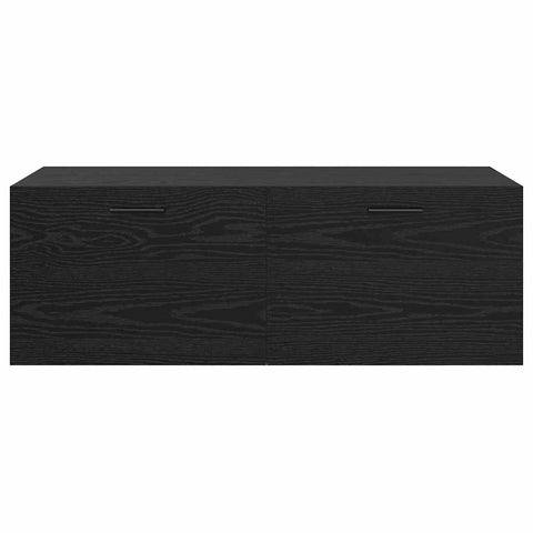 vidaXL Wall Cabinet Black oak 100 x 36.5 x 35 cm Engineered wood