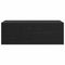 vidaXL Wall Cabinet Black oak 100 x 36.5 x 35 cm Engineered wood