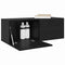 vidaXL Wall Cabinet Black oak 100 x 36.5 x 35 cm Engineered wood