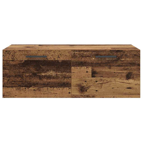vidaXL Wall Cabinet Old wood 100 x 36.5 x 35 cm Engineered wood